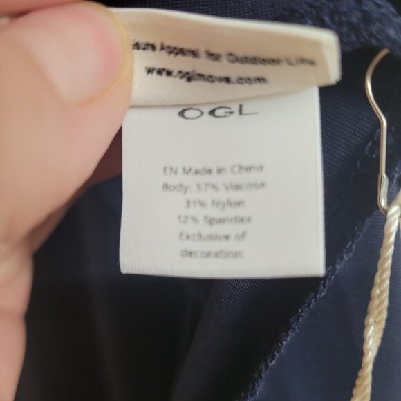 OGL MOVE Midnight Navy Blue Ruching Slit Midi Skirt Pull On Women’s Size‎ XS NWT - Picture 13 of 15